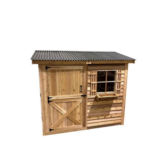 Cedar Shed Bayside Lean-To Double Door