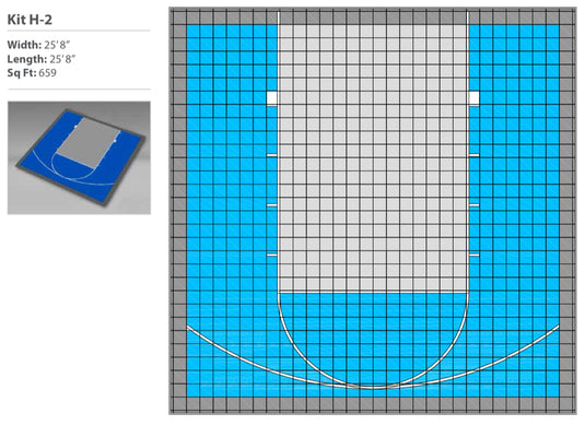 Small Basketball Court Kit 2