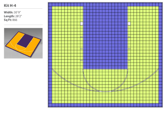 Small Basketball Court Kit 4