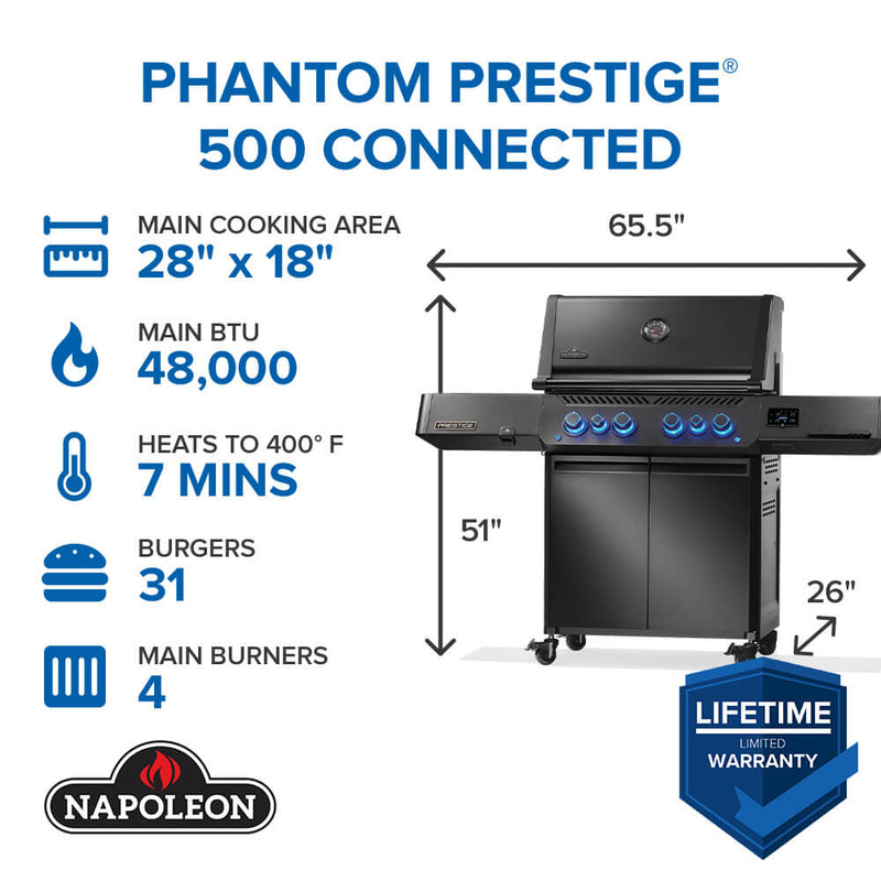 Load image into Gallery viewer, Phantom Prestige® 500 Connected RSIB with Infrared Side and Rear Burner
