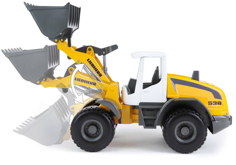 Load image into Gallery viewer, Front Loader Toy Truck Liebherr In Action 4 Marin Backyard
