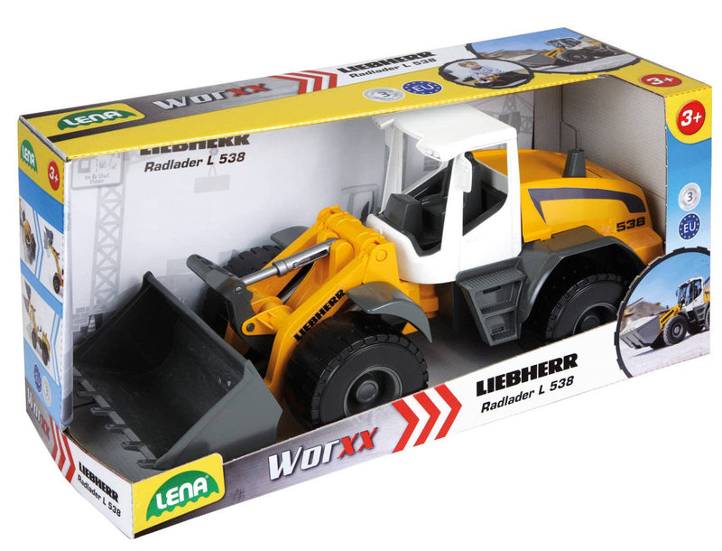 Load image into Gallery viewer, Front Loader Toy Truck Liebherr Pack Marin Backyard
