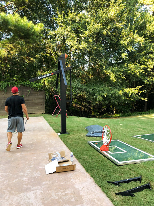 In-Ground Basketball Hoop Installation