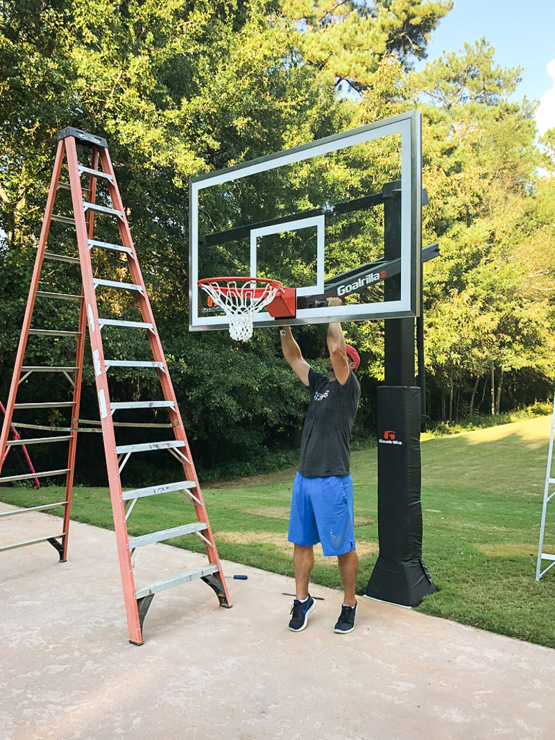 In-Ground Basketball Hoop Installation