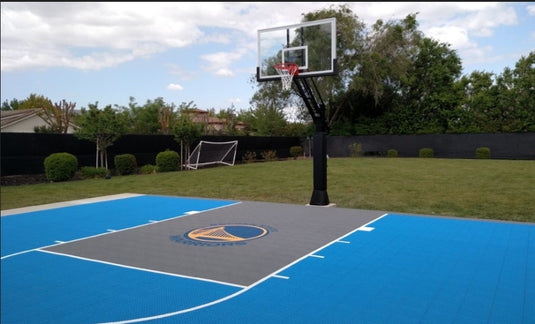 Half Basketball Court Kit 10 - Marin Backyards