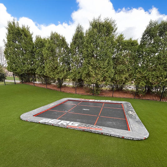 BERG Ultimate Pro Bouncer 16.5'x16.5' Square In-Ground Trampoline