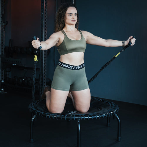 JumpSport 230 Fitness Trampoline 39 Inches Lifestyle Marin Backyards