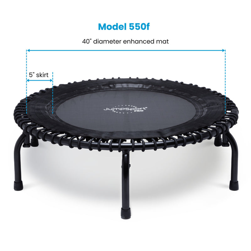 Load image into Gallery viewer, JumpSport Foldable Fitness Trampolines 39 or 44 inches Model 2 Marin Backyards
