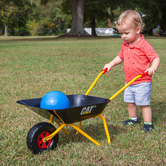 Kids Wheelbarrow CAT In Action Marin Backyards