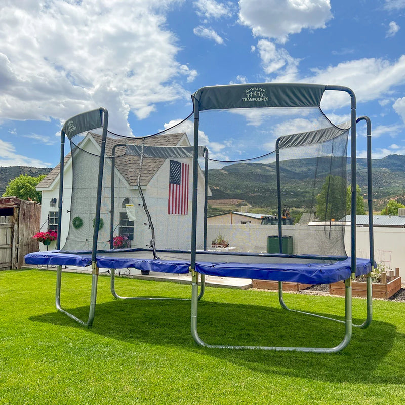 Load image into Gallery viewer, 17&#39; x 10&#39; Rectangle Olympic-Sized Premium Trampoline with Enclosure
