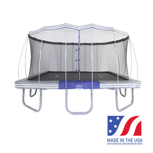 15' Premium Square Trampoline with Enclosure Net