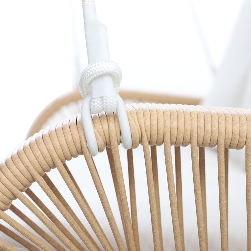 Load image into Gallery viewer, East Green Lucca Wicker Porch Swing with Cushions
