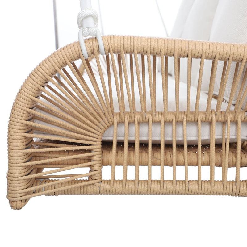 Load image into Gallery viewer, East Green Lucca Wicker Porch Swing with Cushions
