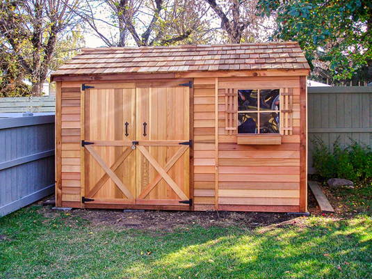 CedarShed 12’x4’ Bayside Double Door