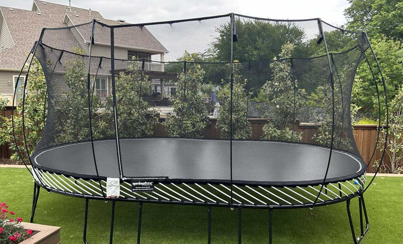 Load image into Gallery viewer, Springfree® Jumbo Oval Trampoline 12&#39; x 19&#39;
