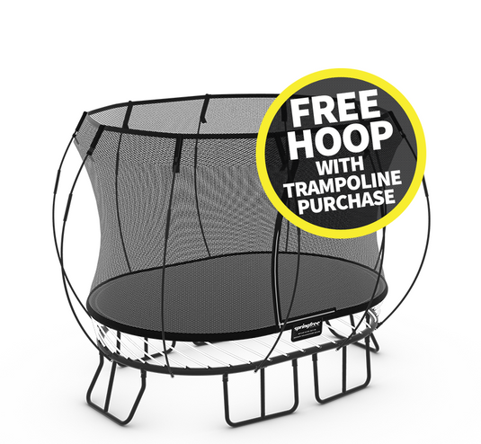 SpringFree Compact Oval Trampoline 6' x 9'