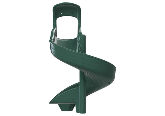 Open Spiral Slide 5' Green