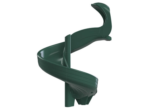 Open Spiral Slide 5' Green