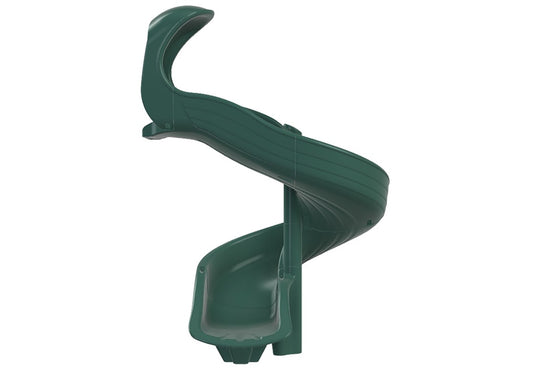 Open Spiral Slide 5' Green