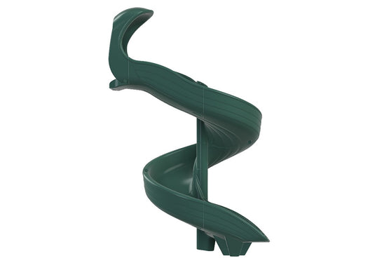 Open Spiral Slide 6' Green