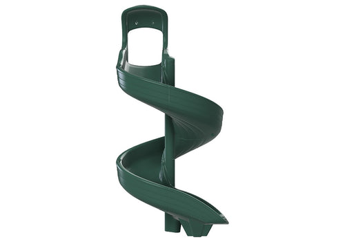 Open Spiral Slide 7' Green