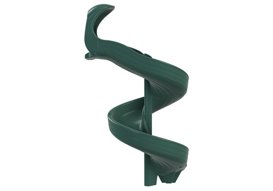 Open Spiral Slide 7' Green