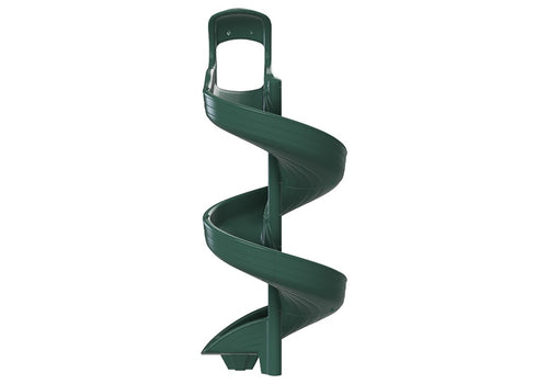 Open Spiral Slide 9' Green