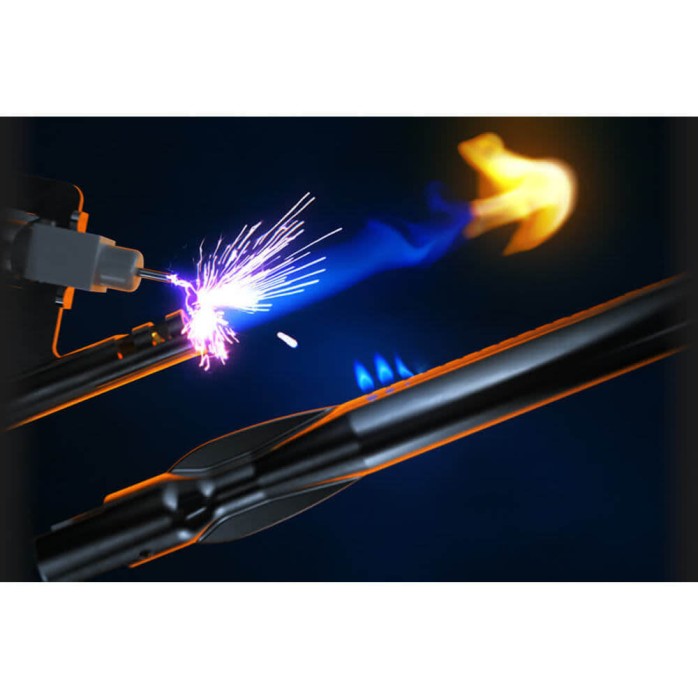 Load image into Gallery viewer, PRESTIGE® 500 BLACK w/ REAR &amp; SIDE INFRARED BURNER
