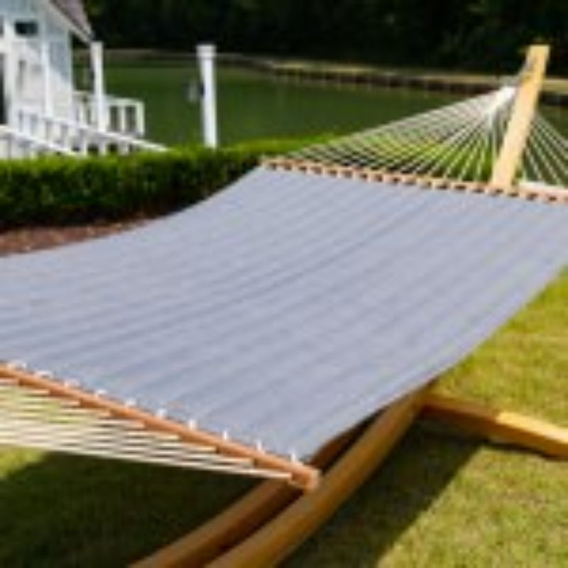 Load image into Gallery viewer, Quilted Hammock - Sunbrella Cast Slate 10
