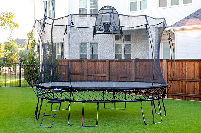 Load image into Gallery viewer, Springfree All Black 13' Jumbo Round Trampoline
