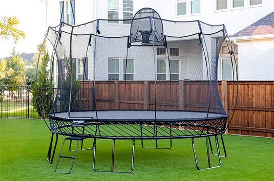 Springfree All Black 13' Jumbo Round Trampoline