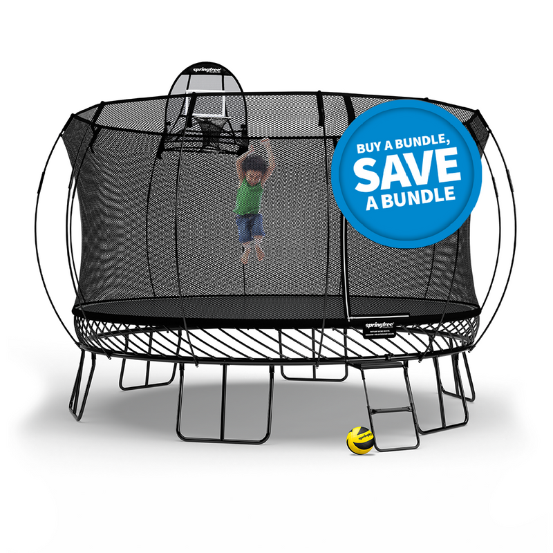 Load image into Gallery viewer, Springfree All Black 13' Jumbo Round Trampoline
