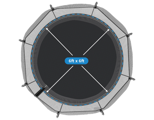 SpringFree Mini Round Trampoline 6'