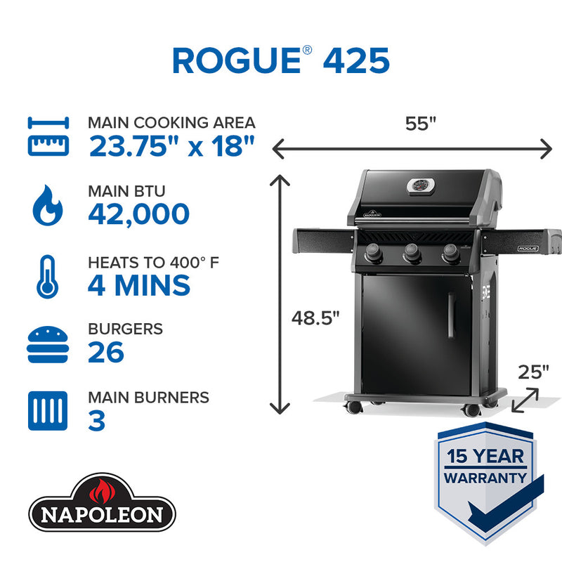 Load image into Gallery viewer, Rogue® 425 Gas Grill Black
