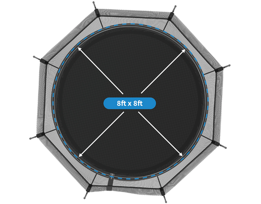 SpringFree Compact Round Trampoline 8'