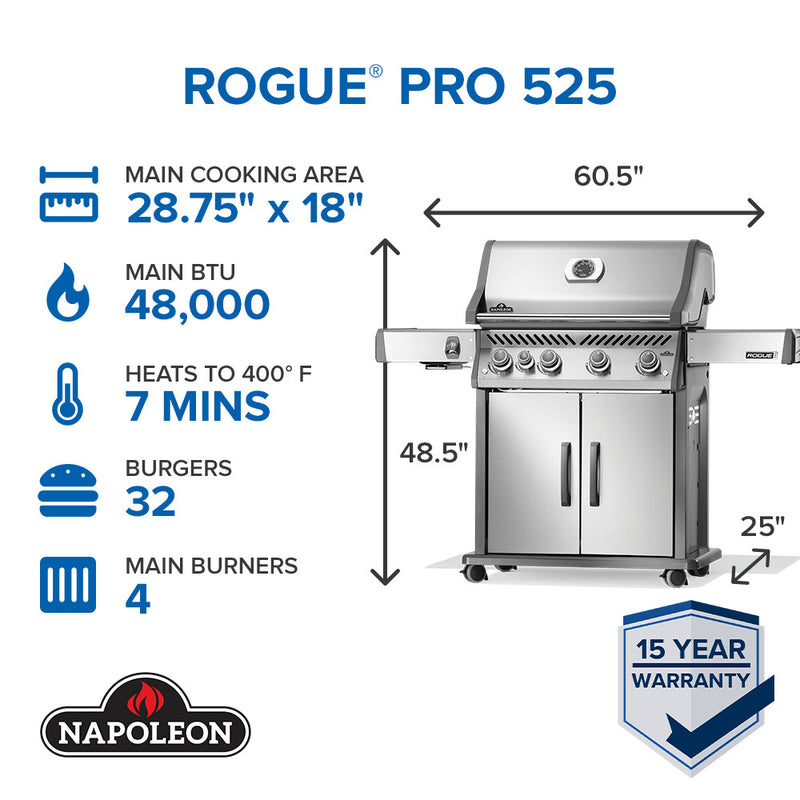 Load image into Gallery viewer, Rogue® PRO 525 SIB with Infrared Side Burner
