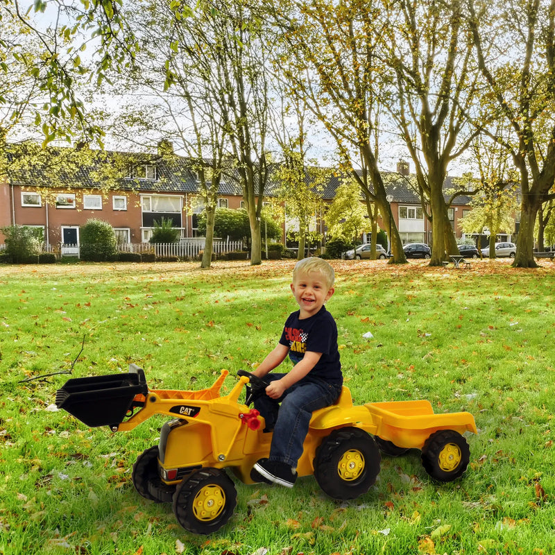 Load image into Gallery viewer, Ride On CAT Kid Tractor w/ Trailer
