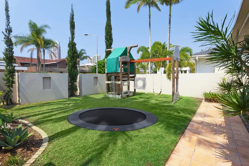 Load image into Gallery viewer, 12′ Round Pro-Line Avyna In-ground Trampoline
