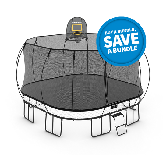 SpringFree Jumbo Square Trampoline 13' x 13'