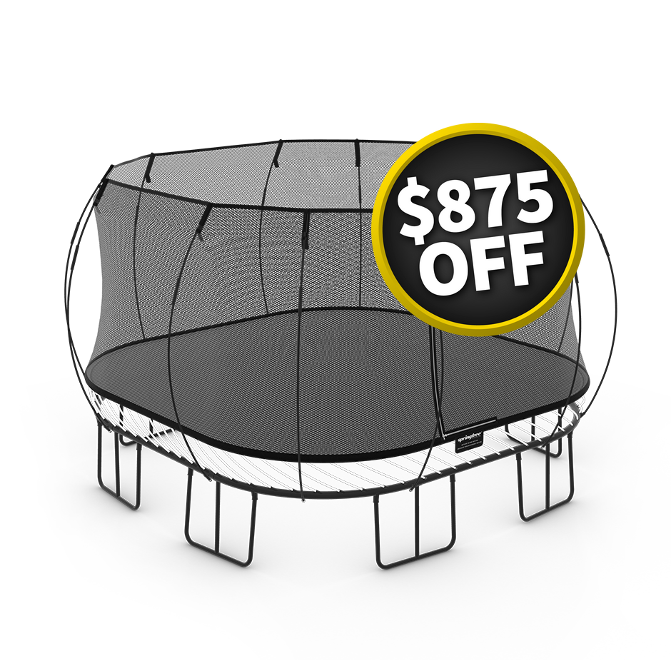 SpringFree Jumbo Square Trampoline 13' x 13'