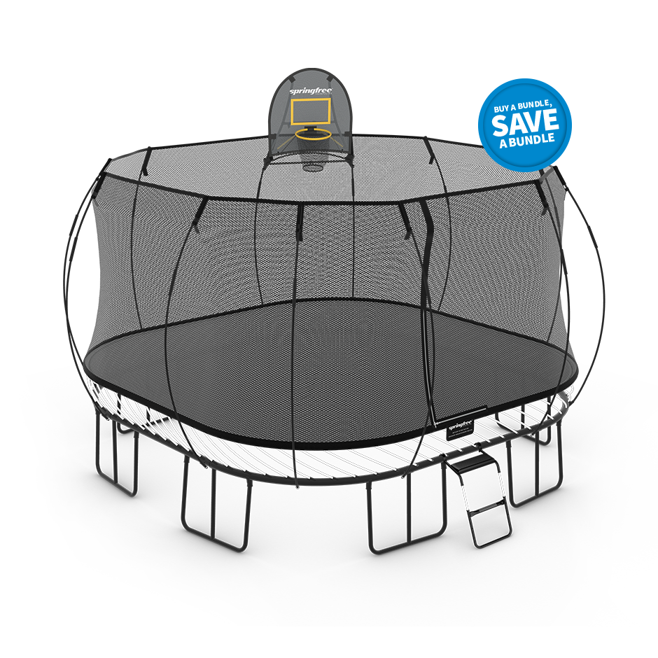 Jumbo square springfree trampoline outlet