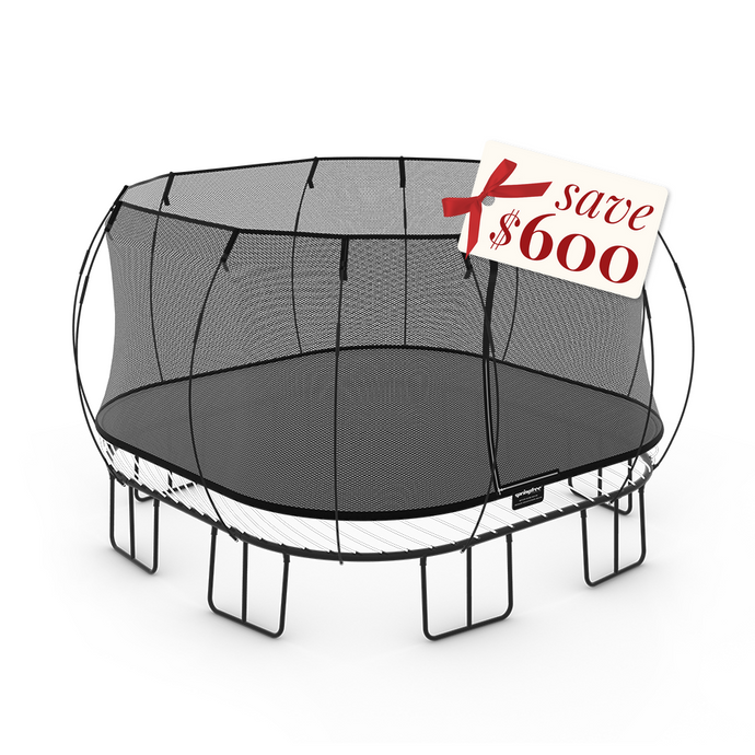 SpringFree Jumbo Square Trampoline 13' x 13'