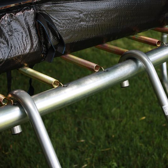 Wide-Step Trampoline Ladder & Wind Stakes