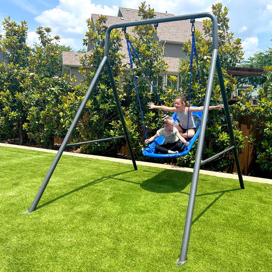 Single Swing Set w/ Double Platform Swing