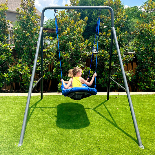 Single Swing Set w/ Double Platform Swing