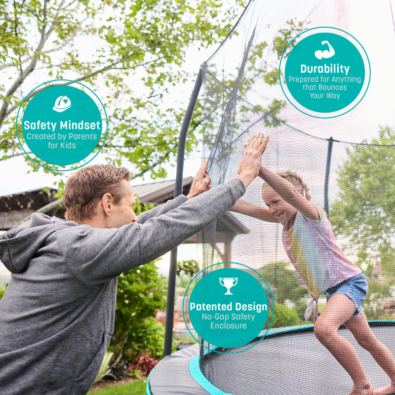 Load image into Gallery viewer, Signature Series 12&#39; Round Outdoor Trampoline with Enclosure
