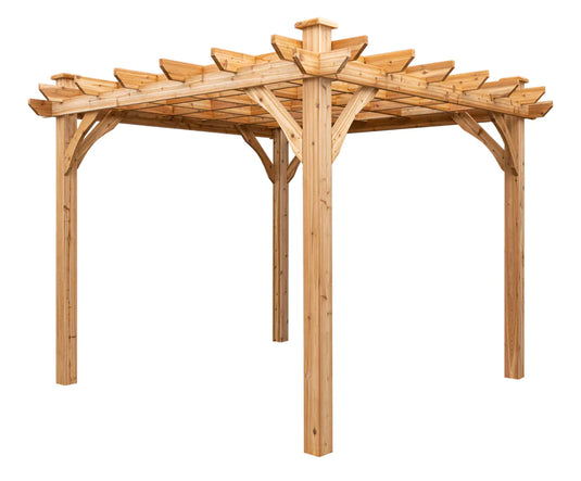 The Kalamalka 10ft x 10ft Pergola Kit Model 5 Marin Backyards