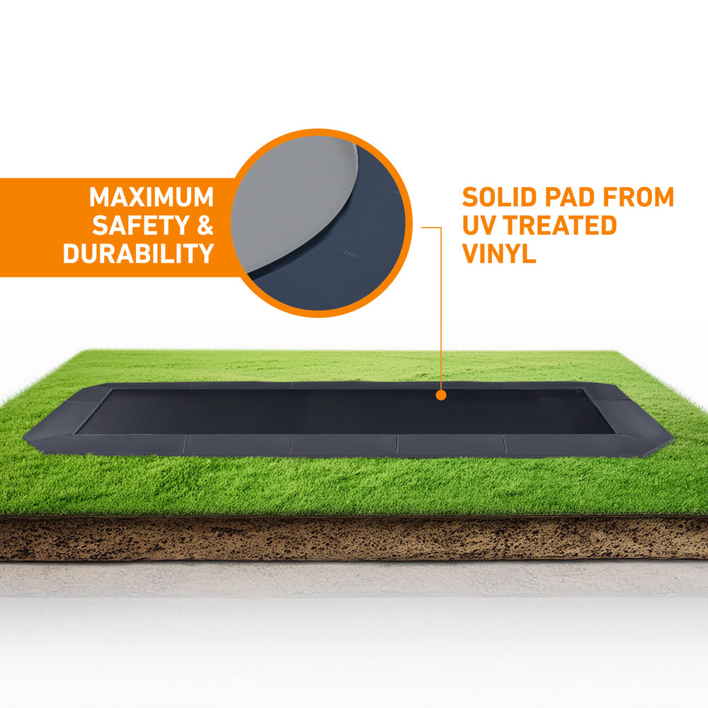 12x18' Rectangle Pro-Line MAX Avyna In-Ground Trampoline – Marin