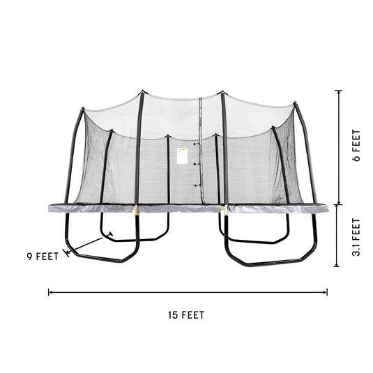 15' x 9' Rectangle Epic Series Trampoline