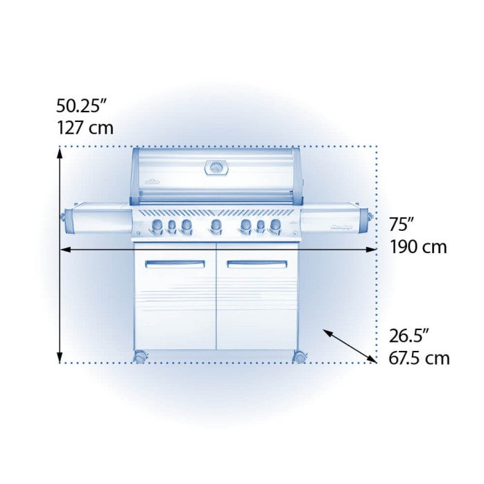 Load image into Gallery viewer, PRESTIGE® 665 w/ REAR &amp; SIDE INFRARED BURNERS
